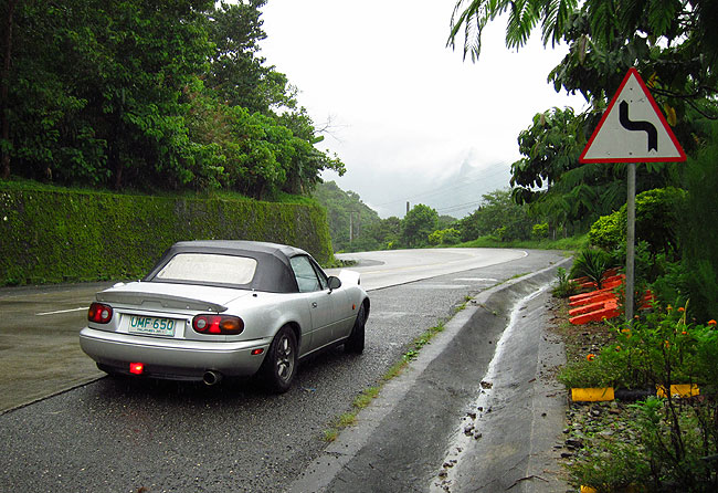 Good mountain road driving