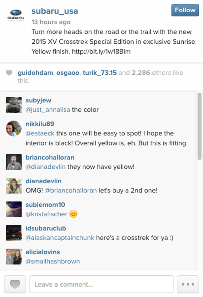 Subaru USA on Instagram