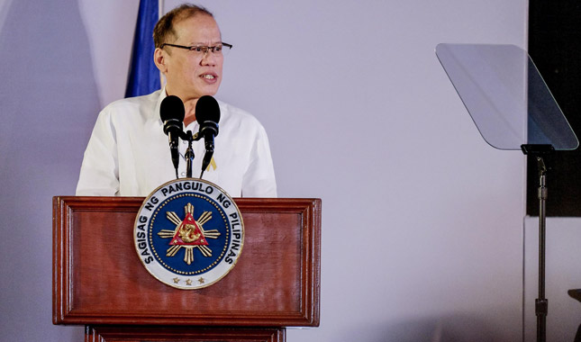 President Aquino at the inauguration of Mitsubishi Motors Philippines' Santa Rosa plant
