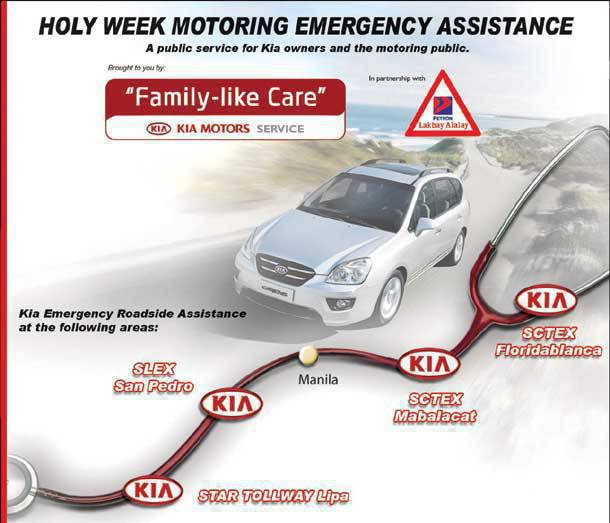 TopGear.com.ph Philippine Car News - 2010 Holy Week Motorist Assistance from Kia Philippines