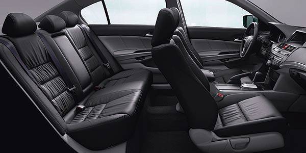 TopGear.com.ph Car News 2010 Honda Accord Black Leather Seats Interior