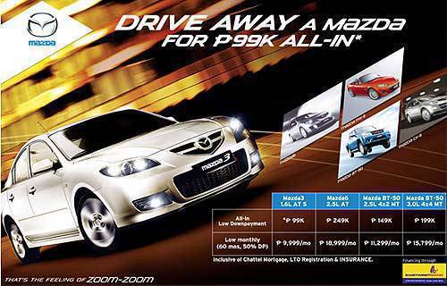 Mazda Zoom-zoom deal