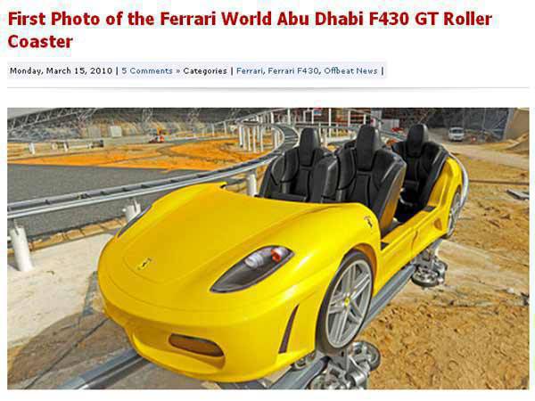 TopGear.com.ph Car News - Ferrari World F430 image from CarScoop