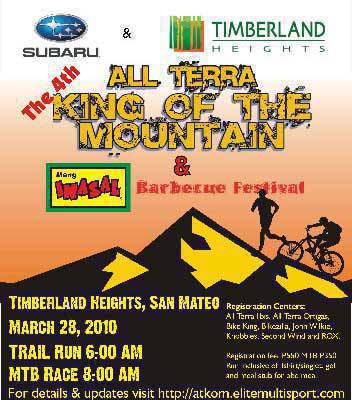 TopGear.com.ph Philippine Car News Subaru All Terra King of the Mountain Challenge poster http://www.elitemultisport.com/index.php?option=com_k2&view=item&id=149:the-4th-all-terra-king-of-the-mountain-and-mang-inasal-barbeque-festival