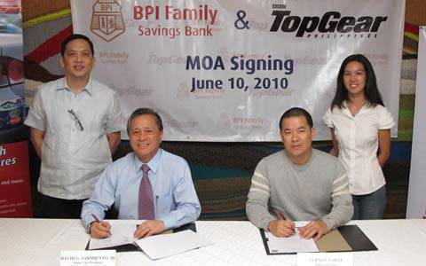 TopGear.com.ph Philippine Car News - BPI-Top Gear Philippines partnership