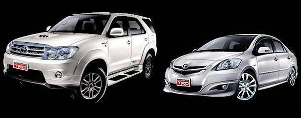 Toyota TRD Accessories for Toyota Fortuner and Toyota Vios