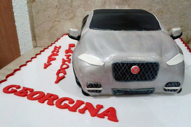Jaguar XJ cake for Georgina Wilson