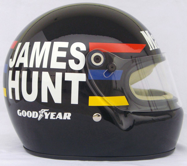 James Hunt Formula 1 helmet