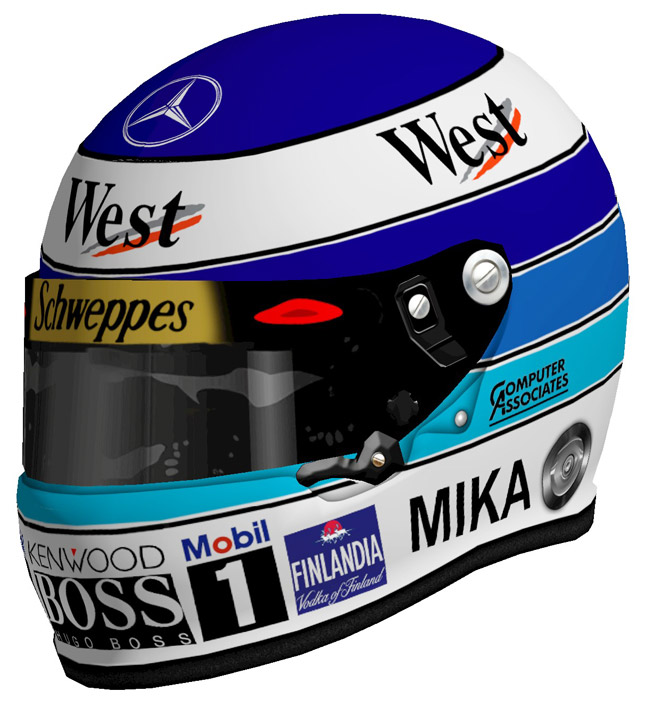 Mika Hakkinen Formula 1 helmet
