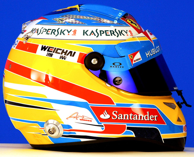 Fernando Alonso Formula 1 helmet