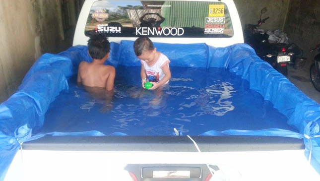 Pickup swimming pool