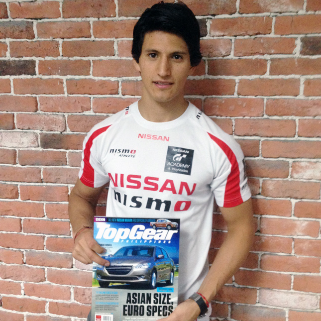 2014 Nissan GT Academy International champion Ricardo Sanchez