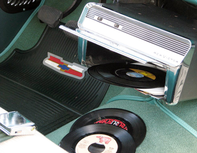 In-car record player