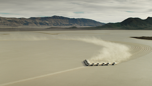 Watch how 11 Hyundai Genesis cars 'wrote' this note to send a message to space