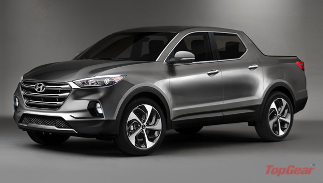 Hyundai Santa Cruz pickup rendering