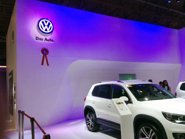 Volkswagen booth at MIAS 2015