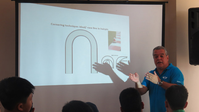 We took the five-door Mini around the track and had loads of fun