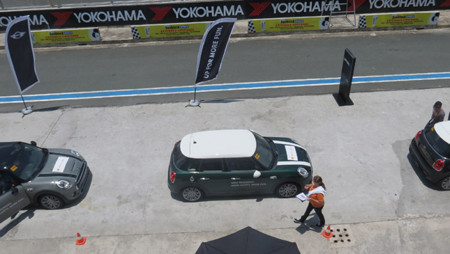 We took the five-door Mini around the track and had loads of fun