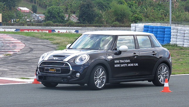 We took the five-door Mini around the track and had loads of fun