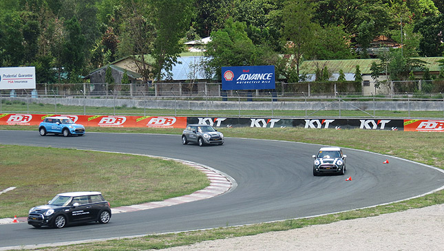 We took the five-door Mini around the track and had loads of fun