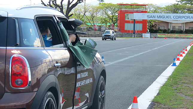 We took the five-door Mini around the track and had loads of fun