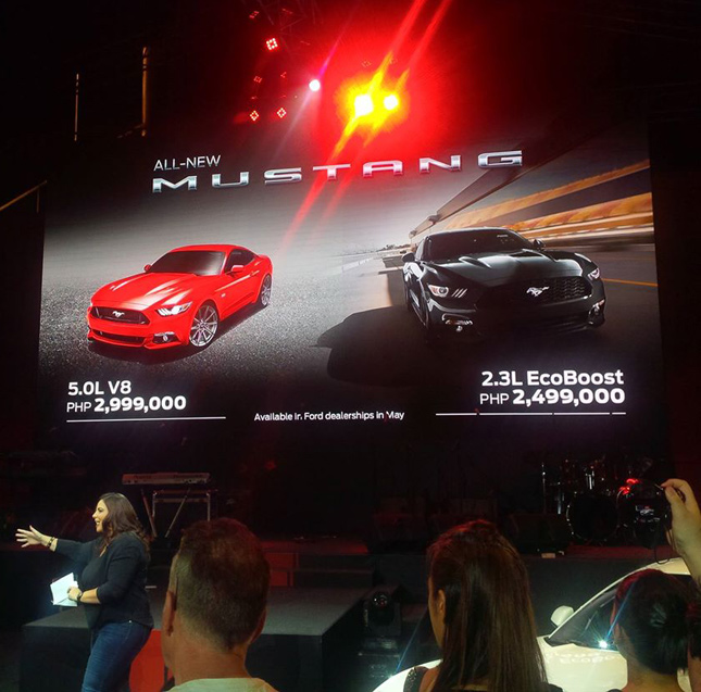 Ford Mustang prices in the Philippines