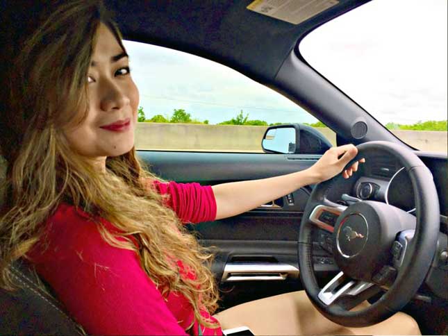 Wendy Lagrimas and her Ford Mustang