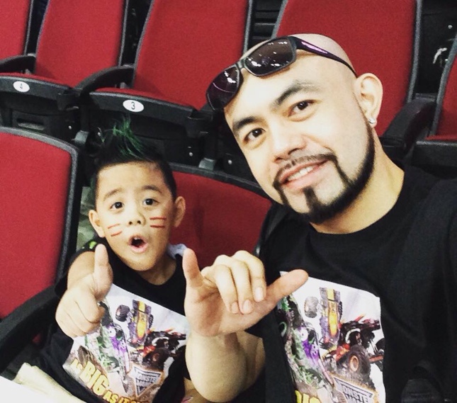 Winter Regino and son Calvin