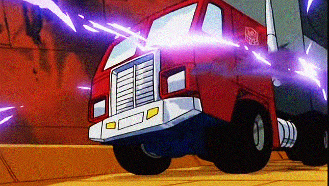Optimus Prime in vehicle form