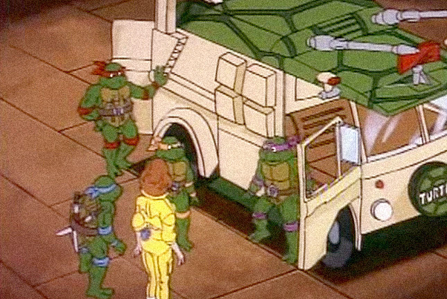 The Turtle Van and the Ninja Turtles