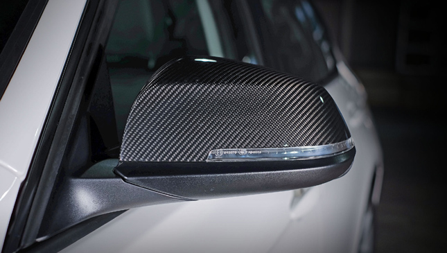 Carbon fiber side mirror