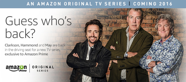 Clarkson, Hammond and May on Amazon Video