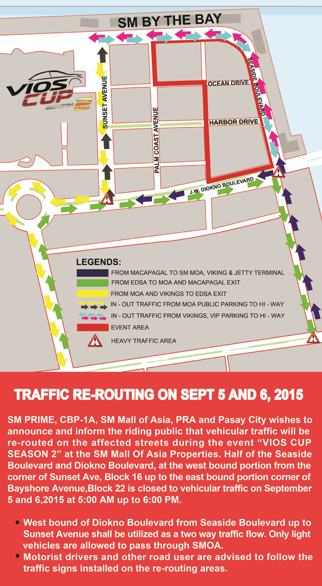 Vios Cup rerouting
