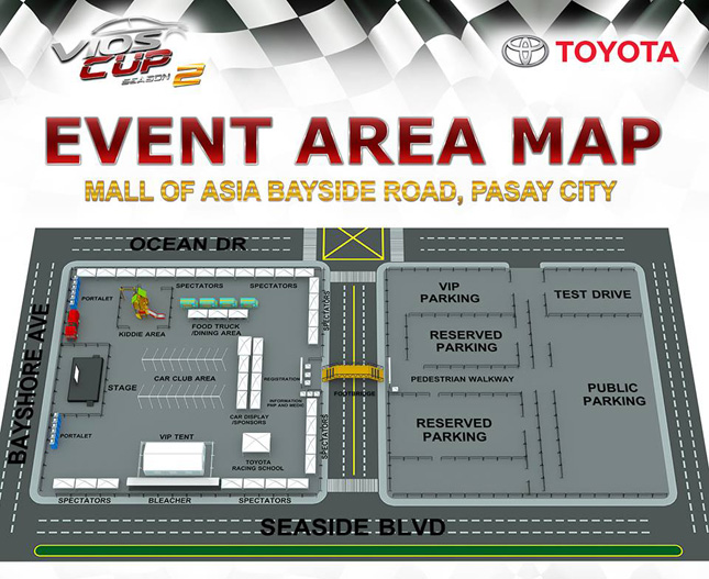 Toyota Vios Cup event area