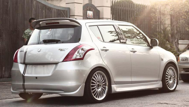 Cars parked on the roadside in the Philippines