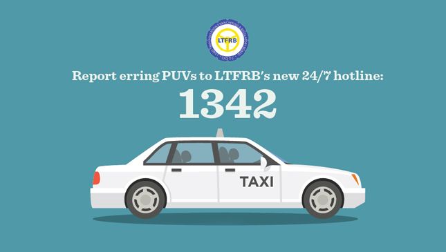 LTFRB's new 24/7 hotline