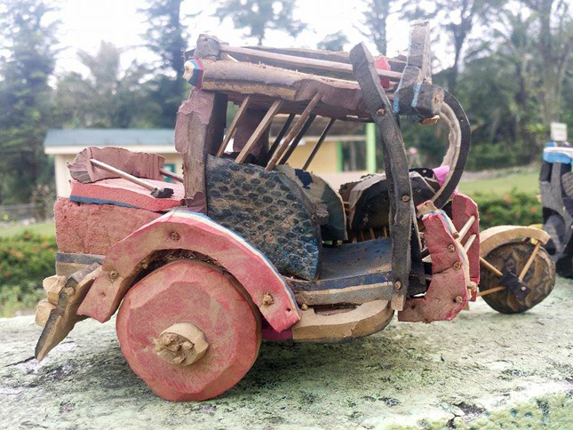 11-year-old Jupel’s toy vehicles from discarded flip-flops
