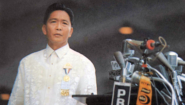 Former Philippine President Ferdinand Marcos