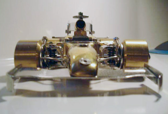 Steel-and-brass Formula 1 scale model