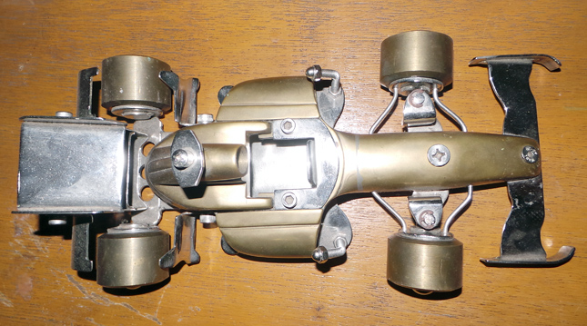 Steel-and-brass Formula 1 scale model