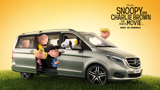 Mercedes-Benz V-Class with Snoopy