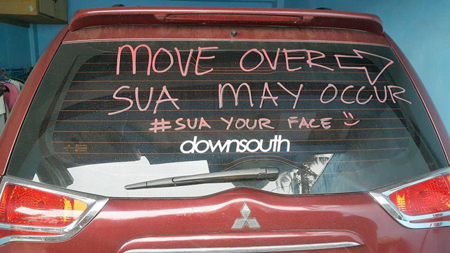 Montero Sport stickers and notes