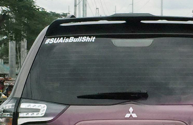 Montero Sport stickers and notes