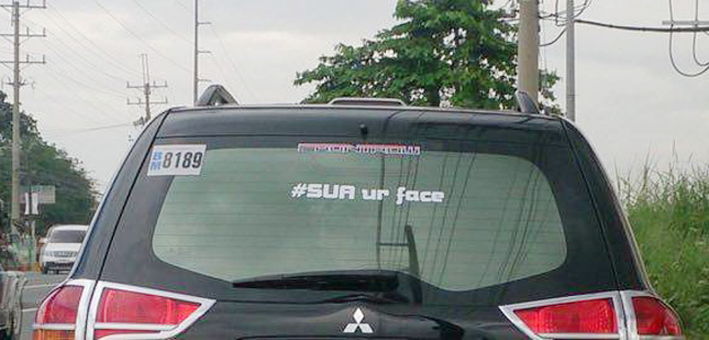 Montero Sport stickers and notes