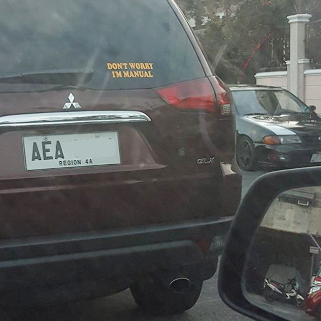 Montero Sport stickers and notes