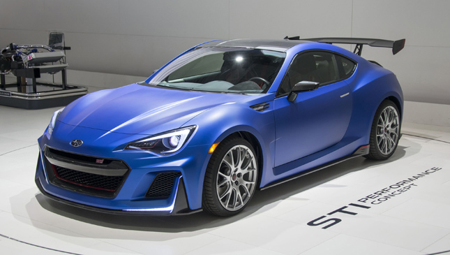 Subaru display at Tokyo Auto Salon