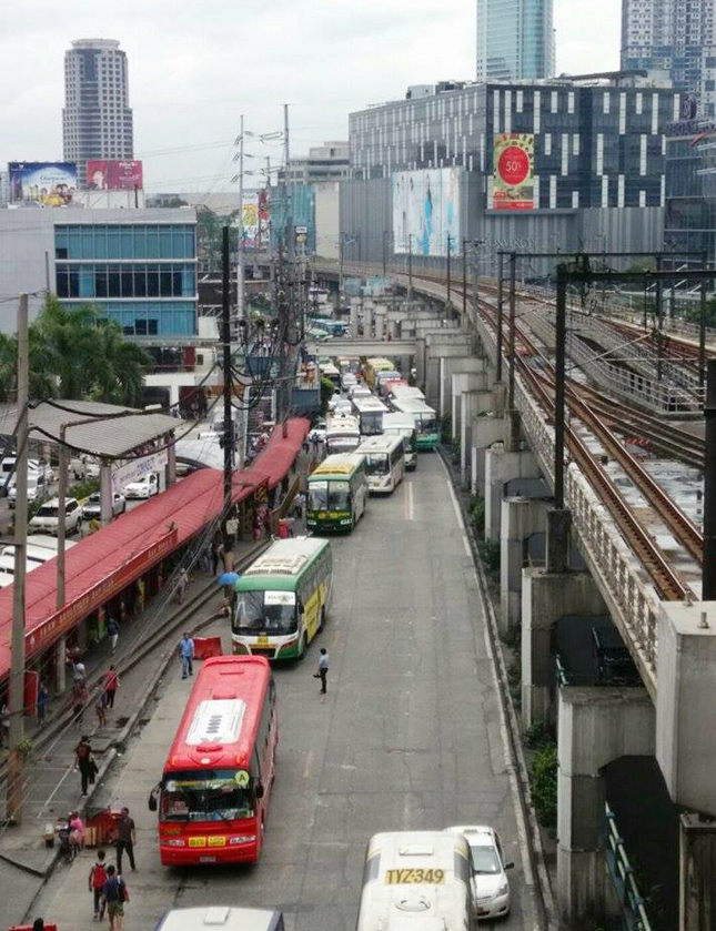 Buses along EDSA