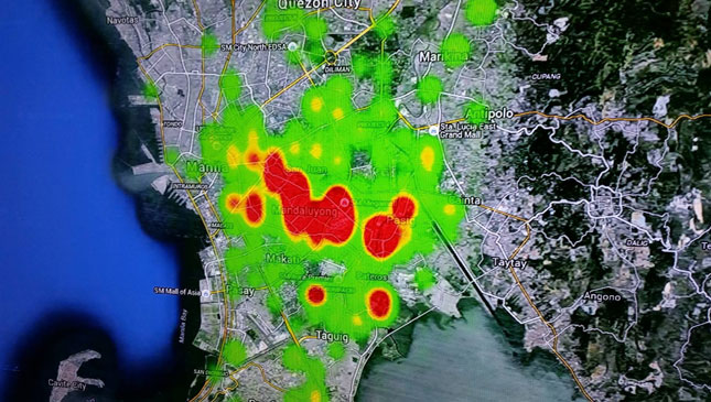 Grab demand heat map