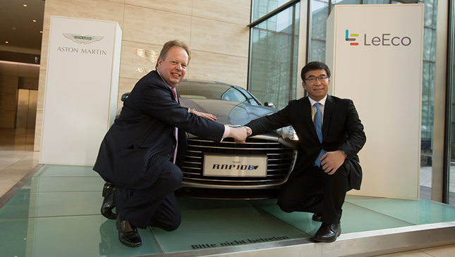Aston Martin and Leeco executives
