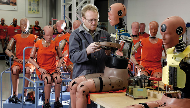 Backseat crash test dummies